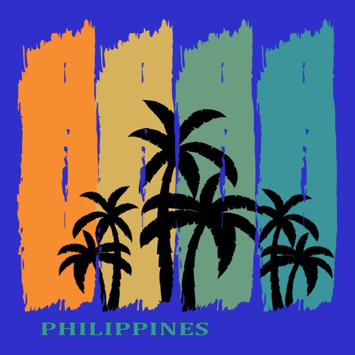 Palms Island Southeast Asia Sun Souvenir Palawan Gift Polo