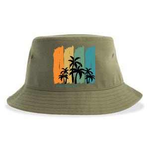 Palms Island Southeast Asia Sun Souvenir Palawan Gift Sustainable Bucket Hat