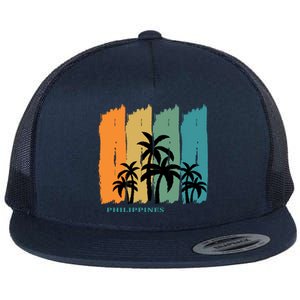 Palms Island Southeast Asia Sun Souvenir Palawan Gift Flat Bill Trucker Hat