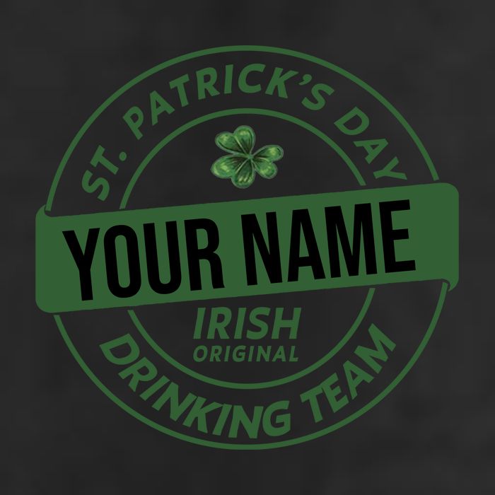 Personalized Irish Shirt Drinking Team 7 Panel Mesh Trucker Snapback Hat
