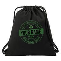 Personalized Irish Shirt Drinking Team Drawstring Bag