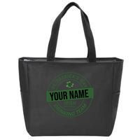 Personalized Irish Shirt Drinking Team Zip Tote Bag