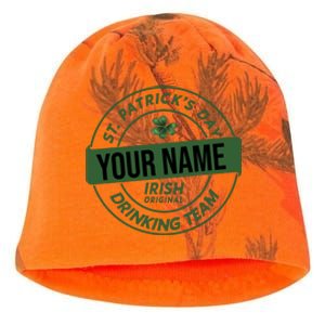 Personalized Irish Shirt Drinking Team Kati - Camo Knit Beanie