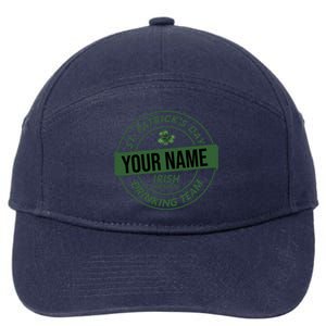 Personalized Irish Shirt Drinking Team 7-Panel Snapback Hat