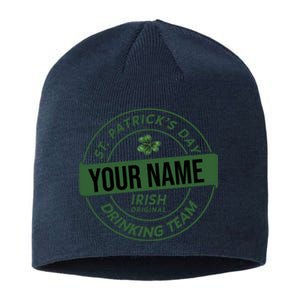 Personalized Irish Shirt Drinking Team Sustainable Beanie