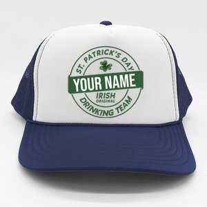 Personalized Irish Shirt Drinking Team Trucker Hat