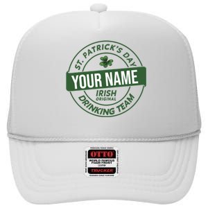 Personalized Irish Shirt Drinking Team High Crown Mesh Back Trucker Hat