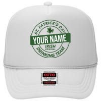 Personalized Irish Shirt Drinking Team High Crown Mesh Back Trucker Hat