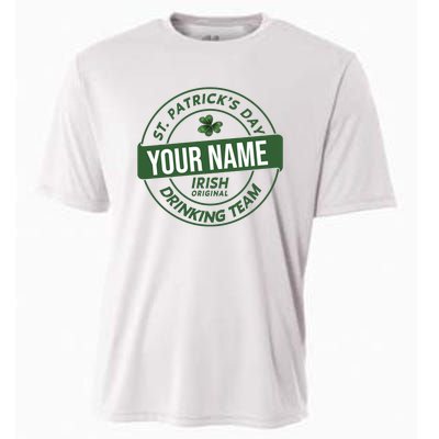 Personalized Irish Shirt Drinking Team Cooling Performance Crew T-Shirt