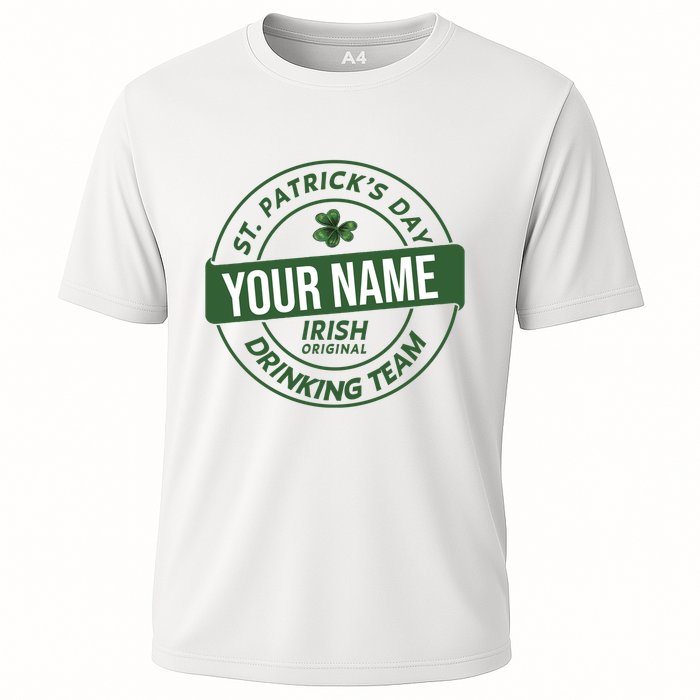 Personalized Irish Shirt Drinking Team Cooling Performance Crew T-Shirt