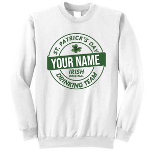 Personalized Irish Shirt Drinking Team Sweatshirt