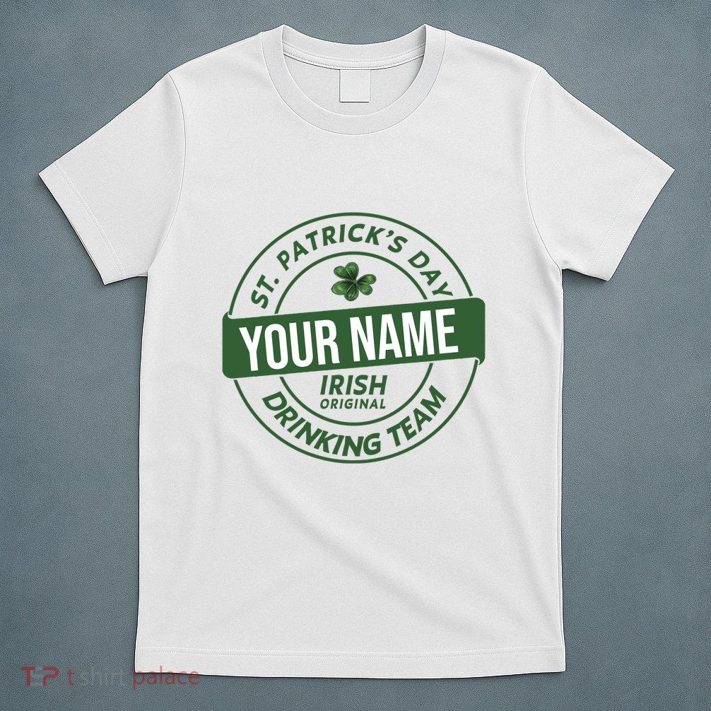 Personalized Irish Shirt Drinking Team T-Shirt