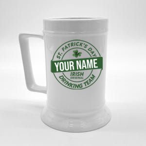 Personalized Irish Shirt Drinking Team Beer Stein