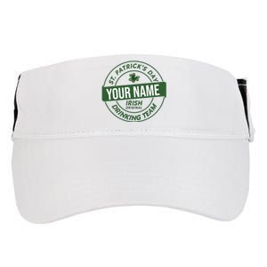 Personalized Irish Shirt Drinking Team Adult Drive Performance Visor