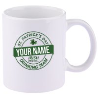 Personalized Irish Shirt Drinking Team 11oz C Handle Ceramic Mug