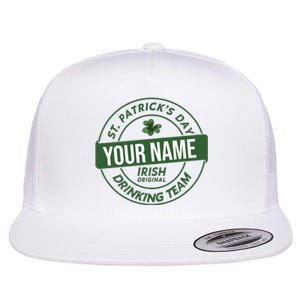 Personalized Irish Shirt Drinking Team Flat Bill Trucker Hat