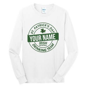 Personalized Irish Shirt Drinking Team Tall Long Sleeve T-Shirt