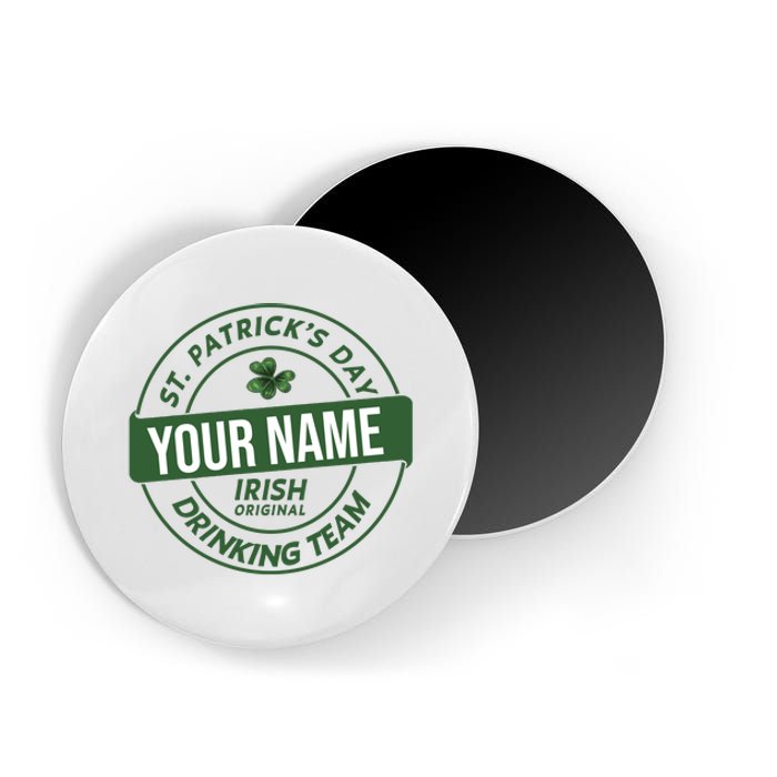 Personalized Irish Shirt Drinking Team Magnet