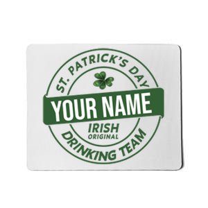 Personalized Irish Shirt Drinking Team Mousepad