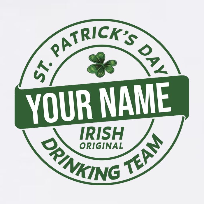 Personalized Irish Shirt Drinking Team Baby Bodysuit