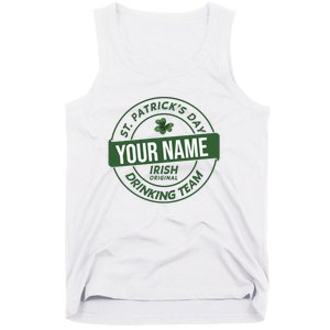 Personalized Irish Shirt Drinking Team Tank Top