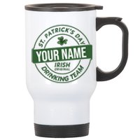 Personalized Irish Shirt Drinking Team Stainless Steel Travel Mug