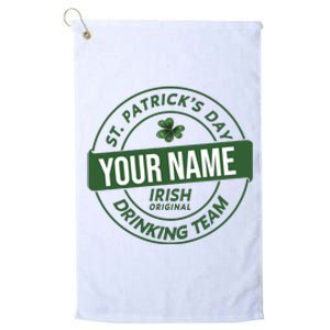 Personalized Irish Shirt Drinking Team Platinum Collection Golf Towel