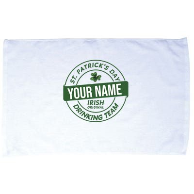 Personalized Irish Shirt Drinking Team Microfiber Hand Towel