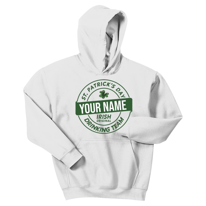 Personalized Irish Shirt Drinking Team Kids Hoodie