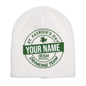 Personalized Irish Shirt Drinking Team Short Acrylic Beanie