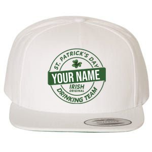 Personalized Irish Shirt Drinking Team Wool Snapback Cap