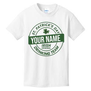 Personalized Irish Shirt Drinking Team Kids T-Shirt