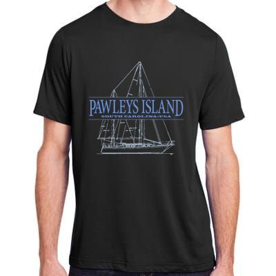 Pawleys Island South Carolina Sailing Souvenir Adult ChromaSoft Performance T-Shirt