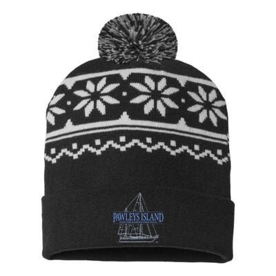 Pawleys Island South Carolina Sailing Souvenir USA-Made Snowflake Beanie