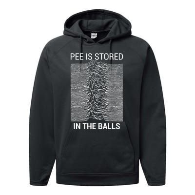 Pee Is Stored In The Balls Performance Fleece Hoodie