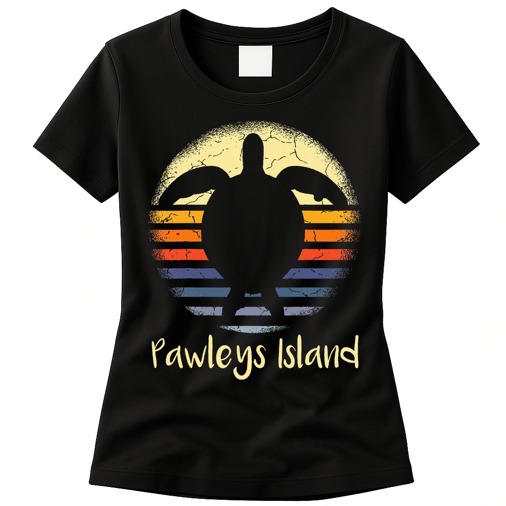 Pawleys Island South Carolina Sc Loggerhead Sea Turtle Lover Womens T-Shirt