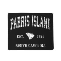 Parris Island South Carolina Sc Vintage Athletic Sports Desi Mousepad