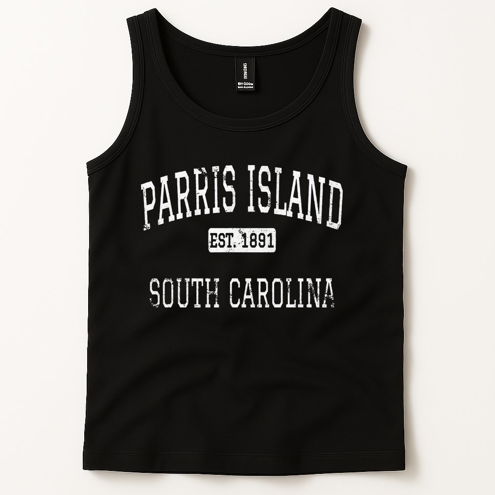 Parris Island South Carolina SC Vintage Tank Top