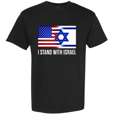 Pro Israel Supporter I Stand With Israel Patriotic USA Flag Garment-Dyed Heavyweight T-Shirt