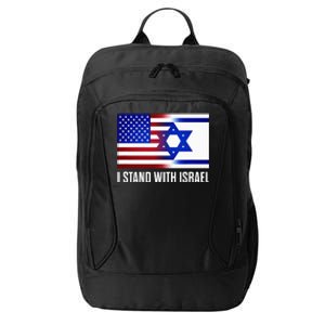 Pro Israel Supporter I Stand With Israel Patriotic USA Flag City Backpack