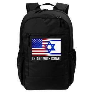 Pro Israel Supporter I Stand With Israel Patriotic USA Flag Daily Commute Backpack