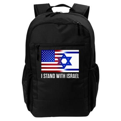 Pro Israel Supporter I Stand With Israel Patriotic USA Flag Daily Commute Backpack