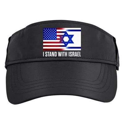 Pro Israel Supporter I Stand With Israel Patriotic USA Flag Adult Drive Performance Visor