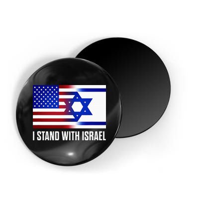 Pro Israel Supporter I Stand With Israel Patriotic USA Flag Magnet