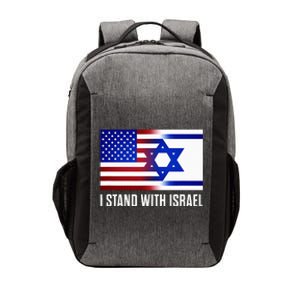 Pro Israel Supporter I Stand With Israel Patriotic USA Flag Vector Backpack