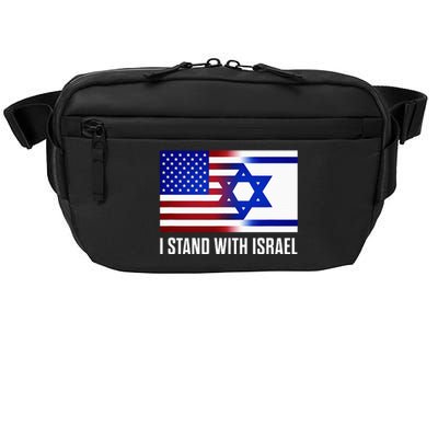 Pro Israel Supporter I Stand With Israel Patriotic USA Flag Crossbody Pack