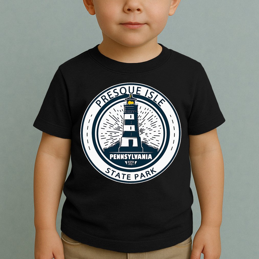 Presque Isle State Park Pennsylvania Badge Vintage Toddler T-Shirt