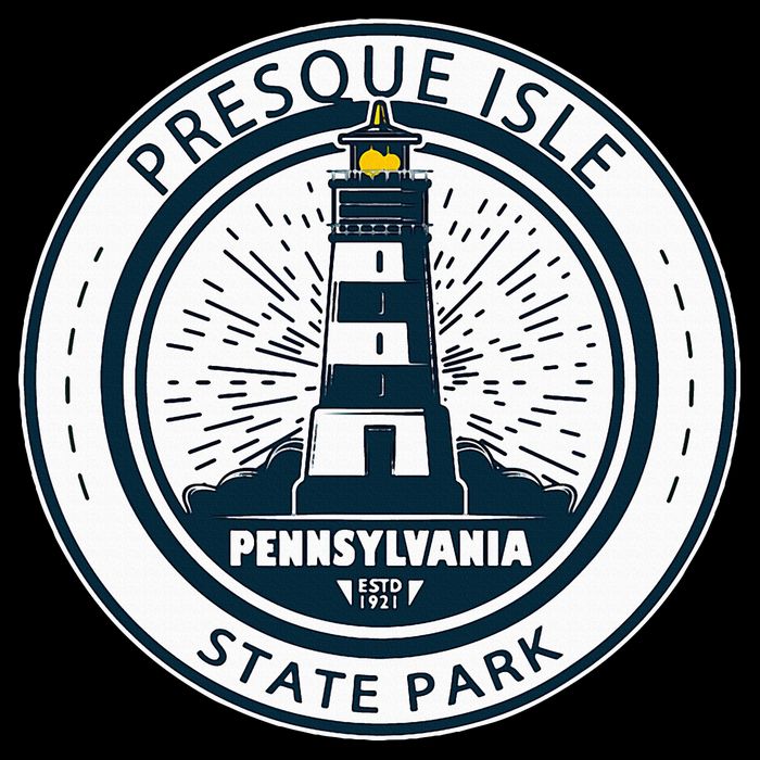 Presque Isle State Park Pennsylvania Badge Vintage Toddler T-Shirt