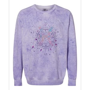 Pisces Floral Zodiac Colorblast Crewneck Sweatshirt