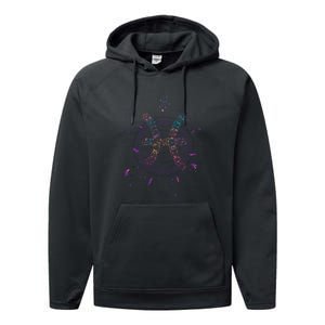 Pisces Floral Zodiac Performance Fleece Hoodie